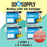 Compatible Set Combo Brother 61xl LC61 LC61XL Ink Cartridge Used for DCP-145C/163C/165C/185C/195C/197C/365CN/375CW/385C/395CN/585CW/6690CN/6690CW; DCP-J125/J140W/J315W/J515W/J715W Printer