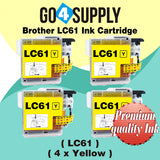 Compatible Set Combo Brother 61xl LC61 LC61XL Ink Cartridge Used for DCP-145C/163C/165C/185C/195C/197C/365CN/375CW/385C/395CN/585CW/6690CN/6690CW; DCP-J125/J140W/J315W/J515W/J715W Printer