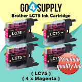 Compatible Magenta Brother 75xl LC75 LC75XL Ink Cartridge Used for MFC-J432W/J430W/J6910DW/J6710DW/J5910DW/J6510DW/J435W/J835DW/J280W/J425W; DCP-J525N/J540N/J740N/J925N/J525W/J725DW/J925DW/J940N-B/J940N-W Printer