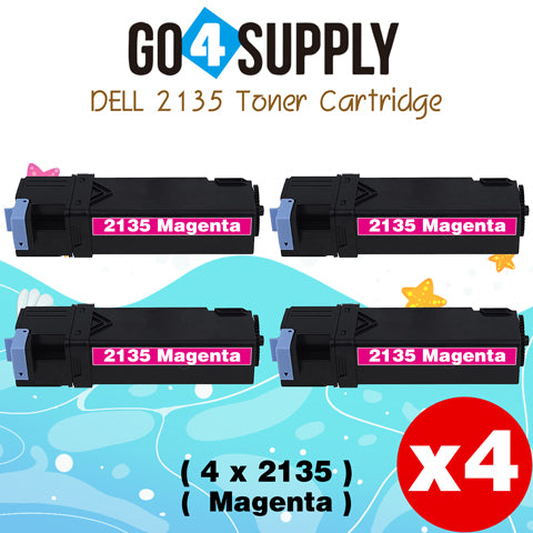 Compatible Dell 2135 330-1392 Magenta Toner Cartridge Replacement for 2135 2130 Printer