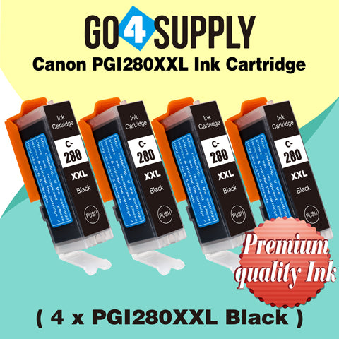 Compatible (WITHOUT Large Black) Included Photo Blue 5-Color Combo (BCMY+PB) Canon CLI281 CLI281XXL CLI-281XXL Ink Cartridge CLI281XL CLI-281XL Used for PIXMA TS8120/TS8220/TS8320/TS9120 Printers