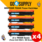 Compatible Cyan Brother TN225 TN-225 Toner Unit Used for Brother HL-3140CW/ HL-3142CW/ HL-3150CDW/ HL-3152CDW/ HL-3170CDW/ HL-3172CDW/ MFC-9130CW/ MFC-9140CDN/ MFC-9330CDW/ MFC-9340CDW; DCP-9020CDW Printer