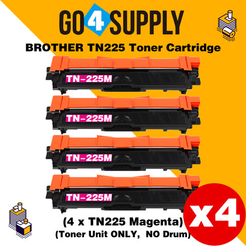 Compatible Magenta Brother TN225 TN-225 Toner Unit Used for Brother HL-3140CW/ HL-3142CW/ HL-3150CDW/ HL-3152CDW/ HL-3170CDW/ HL-3172CDW/ MFC-9130CW/ MFC-9140CDN/ MFC-9330CDW/ MFC-9340CDW; DCP-9020CDW Printer