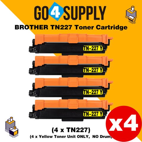Compatible (Toner Only) Yellow Brother 227 TN227 TN-227 Toner Unit Used for Brother HL-L3210CW/L3230CDW/L3710CDW/L3270CDW/L3290CDW; DCP-L3510CDW/L3550CDW/L3551CDW; MFC-L3710CW/3730CDW/L3750CDW/L3770CDW/L3745CDW Printer