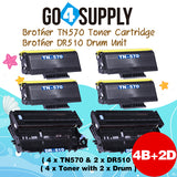 Compatible Combo Set (Drum + Toner) TN570 TN-570 Toner Cartridge with DR510 DR-510 Drum Unit Used for Brother HL1030/1435/1230/1440/1240/1450/1250/1470n; MFC8500/8600/8700; DCP1200/1400 Printer