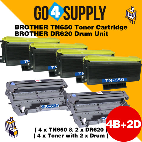 Compatible Combo Brother TN650 TN-650 Toner Unit with DR620 DR-620 Drum Unit Used for BrotherHL5240/5250DN/5250DNT/5340/5350/5380/5270/5280DW  MFC8460N/8860DN; DCP8060/8065DN/MF8870/8670 Printer