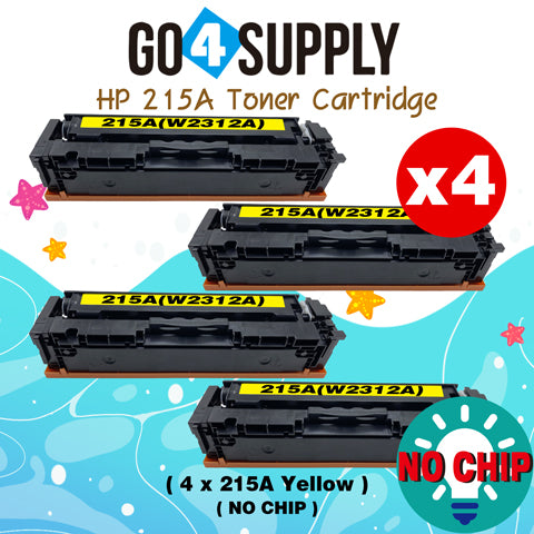 Compatible HP Yellow CF215A W2312A (NO CHIP) Toner Cartridge Used for HP Color LaserJet Pro MFP M183fw/182n/M182nw; Pro M155a/155nw