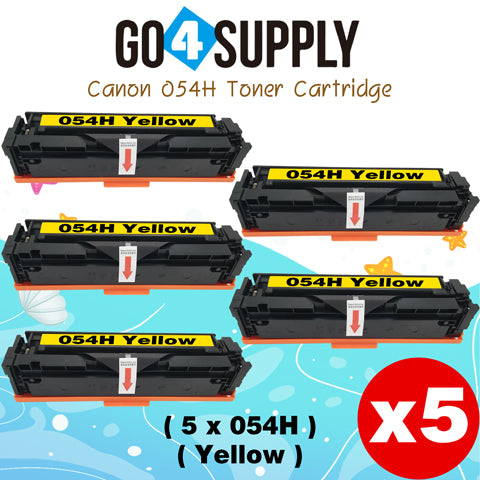 Compatible CANON Yellow CRG054H Toner Cartridge CRG-054H Used for i-SENSYS LBP621Cw/LBP623Cw/MF641Cw/MF643Cdw/MF645Cx; Color imageCLASS MF642Cdw/MF641Cw/MF644Cdw/LBP622Cdw