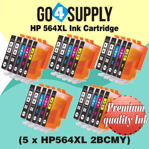 Compatible Set Combo HP 564xl Ink Cartridge Used for Photosmart Plus B209a/ B210a/B210b/B210c/B210d/B210e/Officejet 4610/4620 Printer