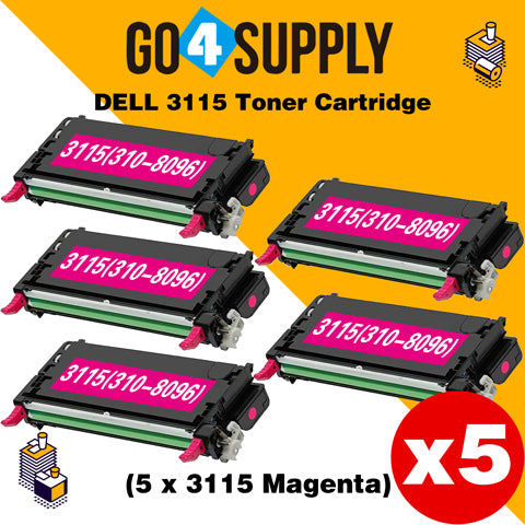Compatible Magenta Dell 3115 Toner Cartridge Replacement for 310-8096 Used for Dell 3110cn, 3115cn, 3110, 3115 Print