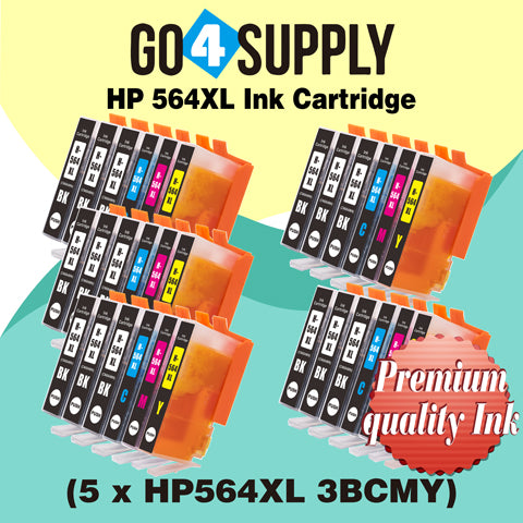 Compatible Set Combo HP 564xl Ink Cartridge Used for Photosmart D5445/D5460/D5463/D5468/C5324/C5370/C5373/C5380/C5383/C5388/C5390/C5393/C6340/C6350/C6380/C6375/B8550/C6324/D5400/D7560 Printer