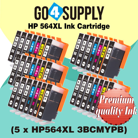 Compatible Set Combo HP 564xl Ink Cartridge Used for Photosmart D5445/D5460/D5463/D5468/C5324/C5370/C5373/C5380/C5383/C5388/C5390/C5393/C6340/C6350/C6380/C6375/7520/D7560/B8550/C6324/D5400/D7560/B110c Printer