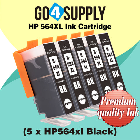 Compatible Black HP 564xl Ink Cartridge Used for Photosmart Plus B209a/ B210a/B210b/B210c/B210d/B210e/Officejet 4610/4620 Printer