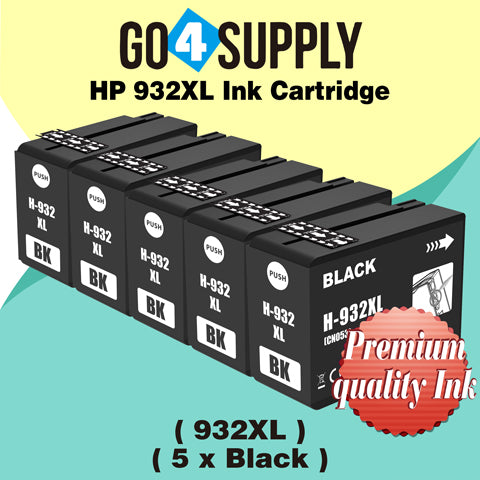 Compatible BLACK HP 932XL 933XL Ink Cartridge Used for OfficeJet 6100/6600/6700/7110/7610/7612/7510/7512