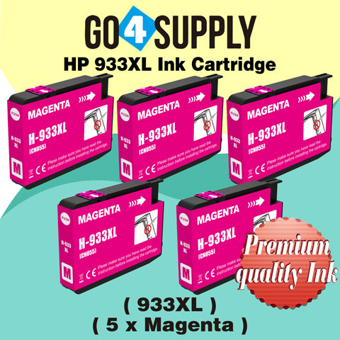 Compatible MAGENTA HP 933XL 932XL Ink Cartridge Used for OfficeJet 6100/6600/6700/7110/7610/7612/7510/7512