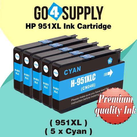 Compatible Cyan HP 951xl Ink Cartridge Used for HP Officejet Pro 251dw/276dw/8100/8600/8610/8620/8630/8640/8650/8660/8615/8616/8625 Printer