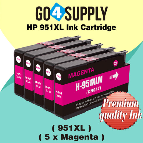 Compatible Magenta HP 951xl Ink Cartridge Used for HP Officejet Pro 251dw/276dw/8100/8600/8610/8620/8630/8640/8650/8660/8615/8616/8625 Printer