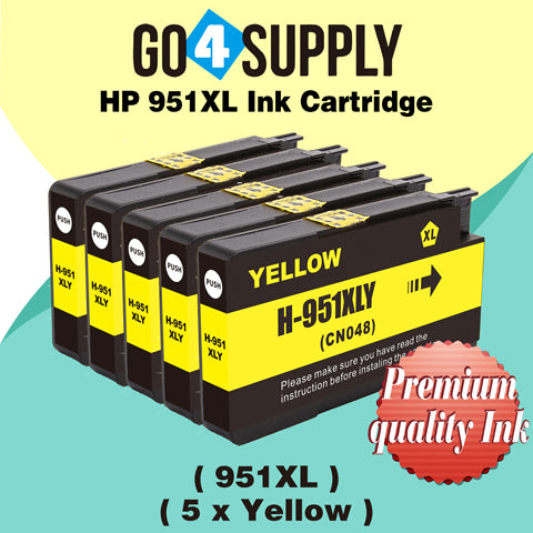Compatible Yellow HP 951xl Ink Cartridge Used for HP Officejet Pro 251dw/276dw/8100/8600/8610/8620/8630/8640/8650/8660/8615/8616/8625 Printer