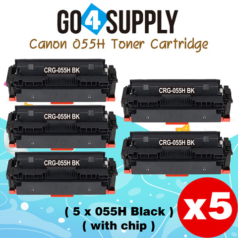 Compatible CANON (High-Yield Page) Black CRG055H (WITH CHIP) CRG-055H Toner Cartridge Used for Canon i-SENSYS MF741Cdw; i-SENSYS MF745Cdw;  i-SENSYS MG743Cx