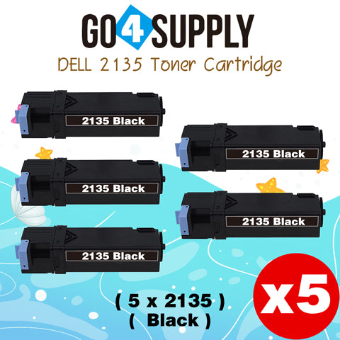 Compatible Dell 2135 330-1389 Black Toner Cartridge Replacement for 2135CN 2130CN Printer
