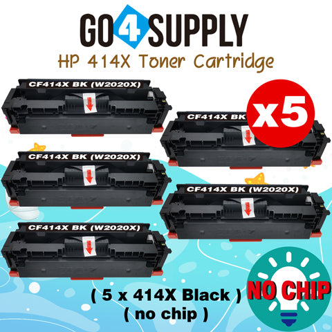 Compatible HP Black W2020X CF414X (NO CHIP) Toner Cartridge Used for Color LaserJet Pro M454dn/M454dw; MFP M479dw/M479fdn/M479fdw/M454nw; Enterprise M455dn/ MFP M480f/ MFP M480f; Color LaserJet Managed E45028