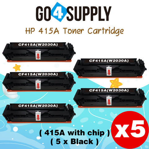Compatible HP Black W2030A CF415A (WITH CHIP) Toner Cartridge Used for Color LaserJet Pro M454dn/M454dw; MFP M479dw/M479fdn/M479fdw/M454nw; Enterprise M455dn/MFP M480f; Color LaserJet Managed E45028