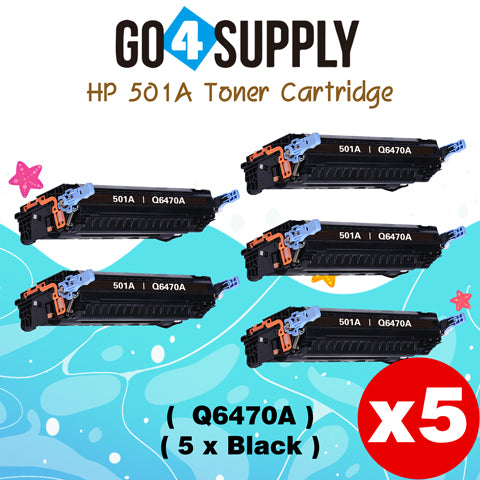 Compatible HP 502A Q6470A Black Toner Cartridge to use for HP Color Laserjet CP3505 3505n 3505dn 3600 3600n 3600dtn 3800 Printer