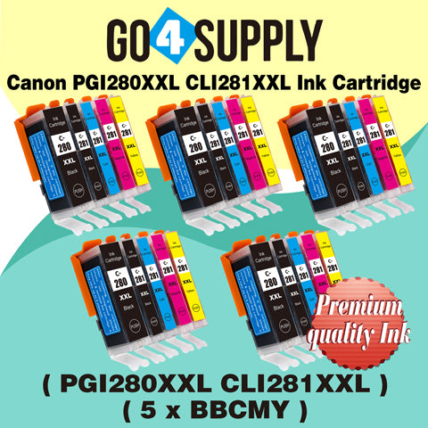 Compatible NO Photo Blue Set Canon PGI280 PGI280XXL PGI-280XXL CLI281 CLI281XXL CLI-281XXL Ink Cartridge PGI280XL PGI-280XL CLI281XL CLI-281XL Used for PIXMA TS702/TR7520/TR8520/TR8620/TS6120/TS6220/TS6320/TS8120/TS8220/TS8320/TS9120/TS9520/TS9521C