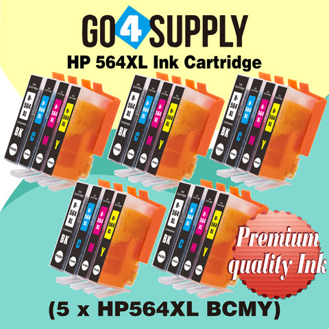Compatible Set Combo HP 564xl Ink Cartridge Used for Photosmart Plus B209a/ B210a/B210b/B210c/B210d/B210e/Officejet 4610/4620 Printer