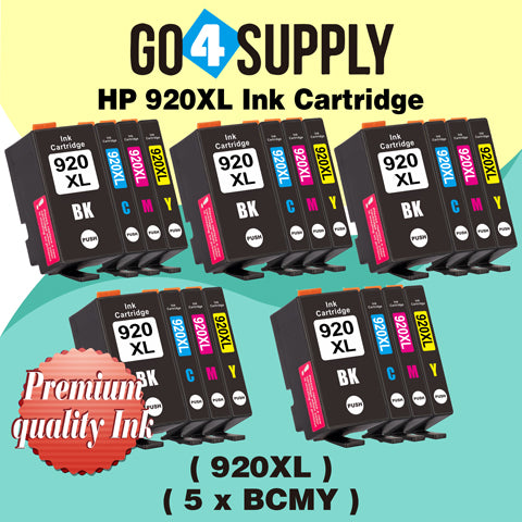 Compatible Set HP 920xl (BCMY) Ink Cartridge Used for HP Officejet 6000 /6500 /6500 Wireless/6500A /7000/7500/7500A Printers
