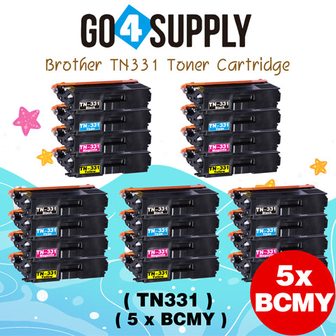 Compatible Brother Set Combo TN331 TN-331 (BCMY) Toner Cartridge Used for HL8250CDN/L8350CDW/L8400CDN/L8600CDW/L8850CDW