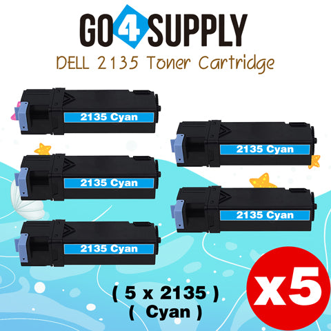 Compatible Dell 2135 330-1390 Cyan Toner Cartridge Replacement for 2135 2130 Printer