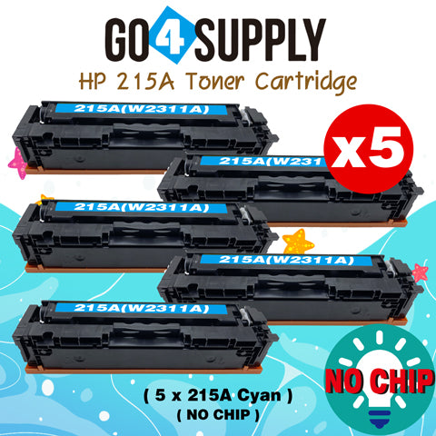 Compatible HP Cyan CF215A W2311A (NO CHIP) Toner Cartridge Used for HP Color LaserJet Pro MFP M183fw/182n/M182nw; Pro M155a/155nw