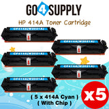 Compatible HP Cyan W2021A CF414A (WITH CHIP) Toner Cartridge Used for Color LaserJet Pro M454dn/M454dw; MFP M479dw/M479fdn/M479fdw/M454nw; Enterprise M455dn/ MFP M480f/ MFP M480f; Color LaserJet Managed E45028