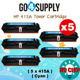 Compatible HP Cyan W2031A CF415A (NO CHIP) Toner Cartridge Used for Color LaserJet Pro M454dn/M454dw; MFP M479dw/M479fdn/M479fdw/M454nw; Enterprise M455dn/MFP M480f; Color LaserJet Managed E45028