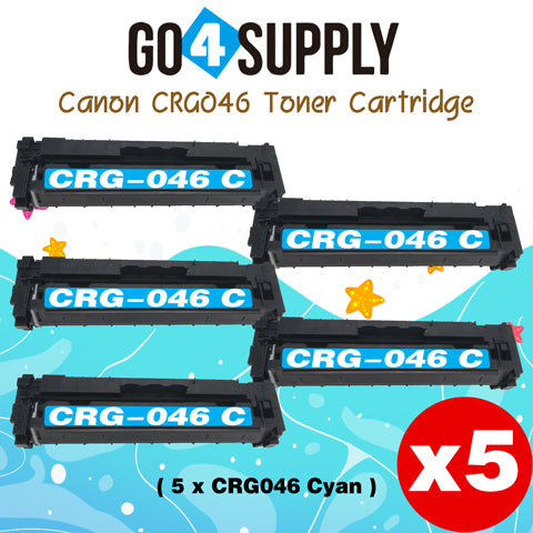 Compatible (Standard-Yield) Cyan CANON CRG046 CRG-046 Toner Cartridge Used for Color imageCLASS LBP654Cdw/MF735Cdw/MF731Cdw/MF733Cdw; Color i-SENSYS LBP654Cx/653Cdw/MF732Cdw/734Cdw/735Cx; Satera MF731Cdw/LBP654C/LBP652C/LBP651C/MF735Cdw/MF733Cdw