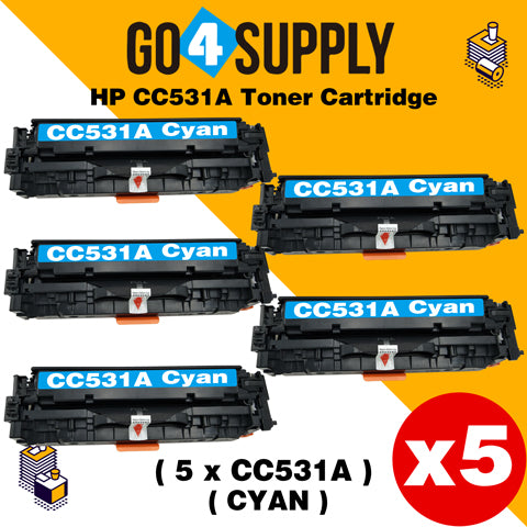Compatible Cyan HP 531 CC531A 531A Toner Cartridge Used for HP Color laserJet CP2020/ 2024/ 2025/ 2026/ 2027/ 2024n/ 2024dn/ 2025n/ 2025dn/ 2025x/ 2026n/ 2026dn/ 2027n/ 2027dn; CM2320 MFP Series Printer