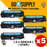 Compatible Cyan HP 531 CC531A 531A Toner Cartridge Used for HP Color laserJet CP2020/ 2024/ 2025/ 2026/ 2027/ 2024n/ 2024dn/ 2025n/ 2025dn/ 2025x/ 2026n/ 2026dn/ 2027n/ 2027dn; CM2320 MFP Series Printer