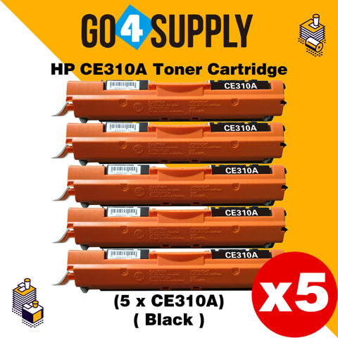 Compatible Black HP 310 CE310A 310A Toner Cartridge Used for HP  Laserjet Pro CP1020/ 1021/ 1022/ 1023/ 1025; CP 1026/ 1027/ 1028nw; 100 M175a/b/c/nw/p/q/R; 200 color MFP M275nw/s/t/u Printer