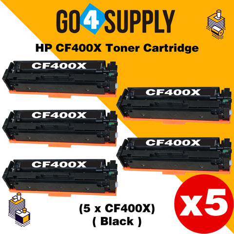 Compatible Black HP 201X CF400X Toner Cartridge Used for HP Color LaserJet Pro M252dn/252n; Color LaserJet Pro MFP M277dw/277n; Color LaserJet Pro MFP M274n Printers