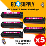 Compatible Yellow HP 201X CF403X Toner Cartridge Used for HP Color LaserJet Pro M252dn/252n; Color LaserJet Pro MFP M277dw/277n; Color LaserJet Pro MFP M274n Printers