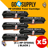 Compatible Black HP 500A CF500A 202A Toner Cartridge Used for HP Color LaserJet Pro M254/M254dw/254nw; MFP M281cdw/281fdn/281fdw/280/280nw Printer