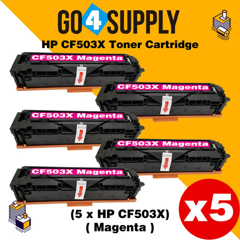 Compatible Magenta HP 503x CF500x 202x Toner Cartridge Used for HP Color LaserJet Pro M254/M254dw/254nw; MFP M281cdw/281fdn/281fdw/280/280nw Printer