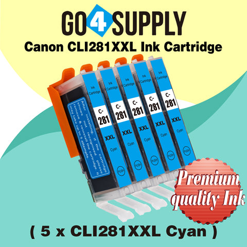 Compatible Cyan Canon CLI281 CLI281XXL CLI-281XXL Ink Cartridge CLI281XL CLI-281XL Used for PIXMA TS702/TR7520/TR8520/TR8620/TS6120/TS6220/TS6320/TS8120/TS8220/TS8320/TS9120/TS9520/TS9521C Printers