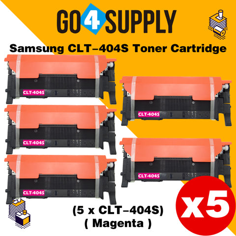 Compatible Magenta Samsang 404 CLT404S CLT-404S Toner Cartridge Used for Samsung SL-C430W/C430/C432W; SL-C432/C433W/C433; SL-480FW/C480/C480FN; SL-C480FW/C480W/482; SL-C482FW/C482W; SL-483/C483W/C483FW