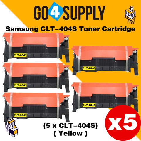 Compatible Yellow Samsang 404 CLT404S CLT-404S Toner Cartridge Used for Samsung SL-C430W/C430/C432W; SL-C432/C433W/C433; SL-480FW/C480/C480FN; SL-C480FW/C480W/482; SL-C482FW/C482W; SL-483/C483W/C483FW
