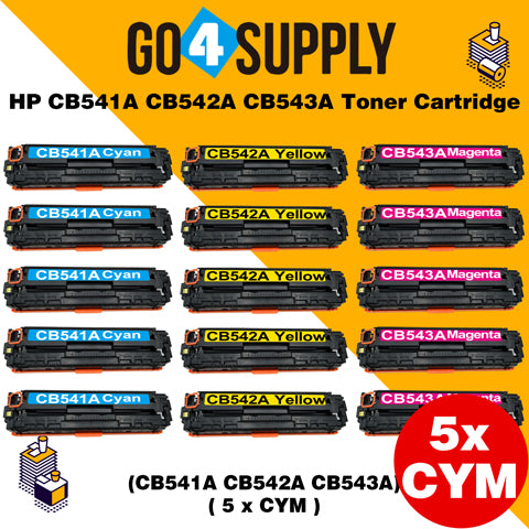 Compatible 3-Color Set HP CB541A CB542A CB543A Toner Cartridge Used for HP Color laserJet  CP1213/ 1214/ 1215/ 1216/ 1217; CP1510/ 1513/ 1514/ 1515/ 1516n;  CP1517/ 1518/ 1519ni; CP1210/1520/1525 Printer