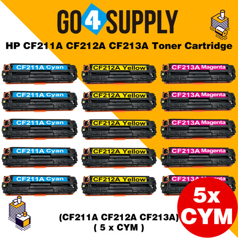 Compatible 3-Color Combo HP CF210A Toner Cartridge Used for HP LaserJet Pro 200 color M251n/ 251nw/ 251MFP/ M276n/nw Printer