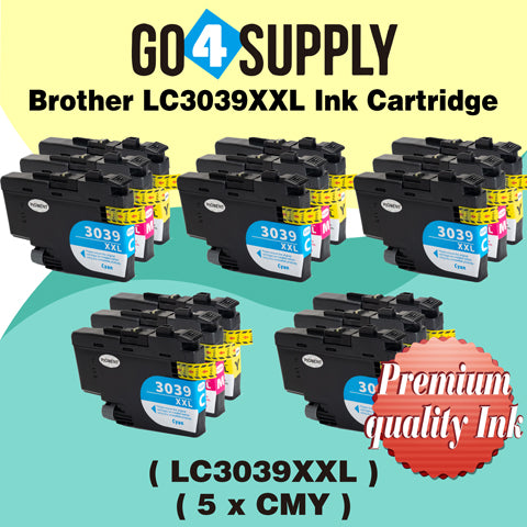 Compatible 3-Color Combo Brother 3039 LC3039XXL LC-3039XXL Ink Cartridge Used for Brother MFC-J5845DW/MFC-J5845DW XL/MFC-J5945DW/MFC-J6545DW/MFC-J6545DW XL/MFC-J6945DW Printer