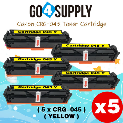 Compatible CANON Yellow CRG-045 CRG045 Toner Cartridge Used for Canon Color imageCLASS MF634Cdw/LBP612Cdw/MF632Cdw; i-SENSYS MF631Cn/633Cdw/635Cx/LBP611Cn/613Cdw